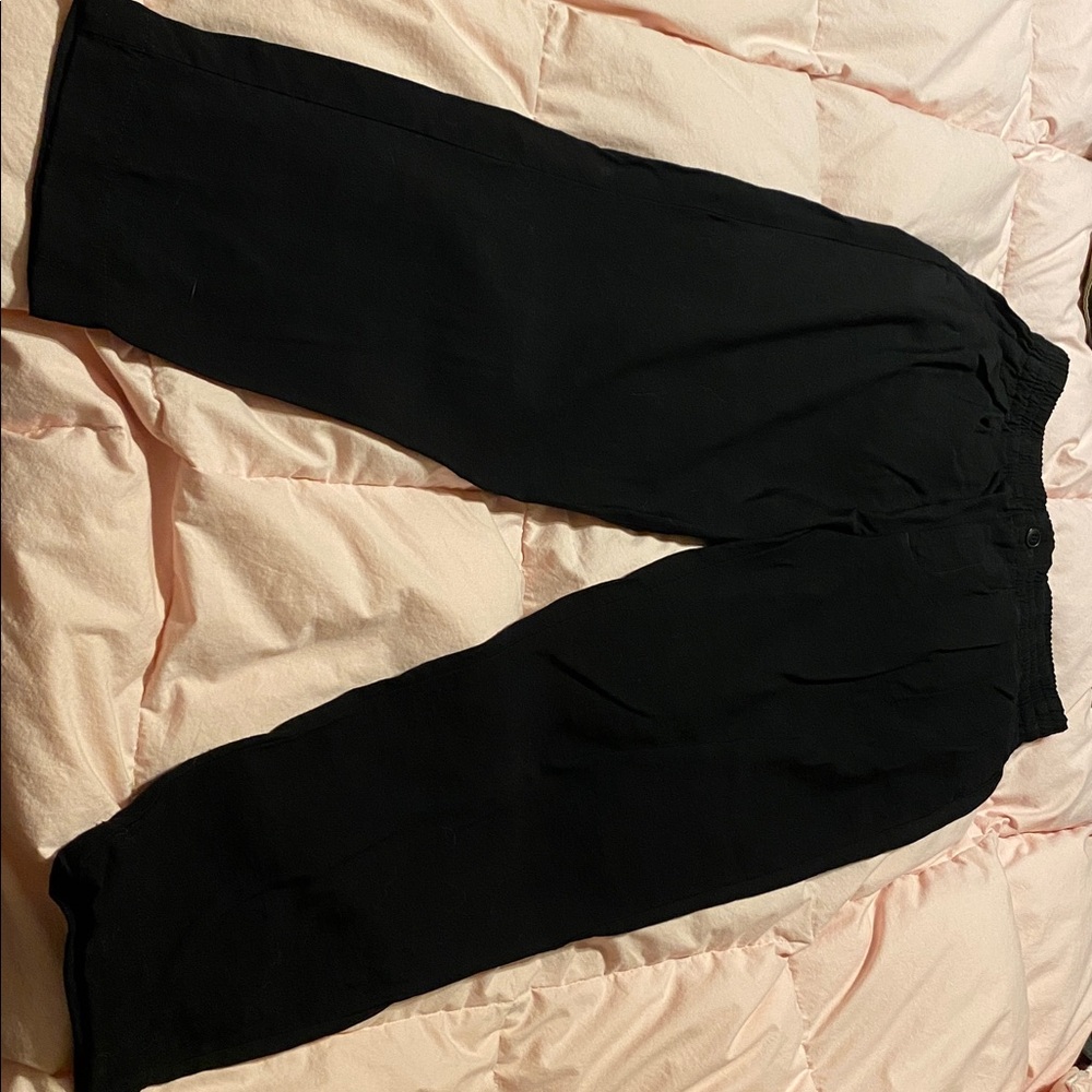Madewell medium black pants preppy academia